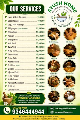 Ayush Home - Best Ayurvedic panchakarma treatment in Hyderabad — Ayurveda in Sri Sai Shivani Complex, Telangana clinic photo on OPDIO - Smart Clinic. Smarter Care.