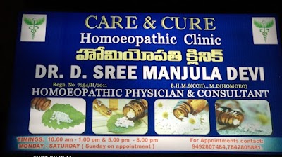 CARE&CURE HOMOEO CLINIC — Homeopathy in Lawsons Bay Colony, Andhra Pradesh clinic listing photo